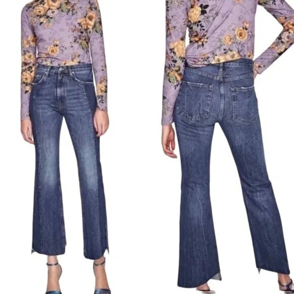 Zara Woman The Real Slim Flare Jeans - Picture 1 of 6